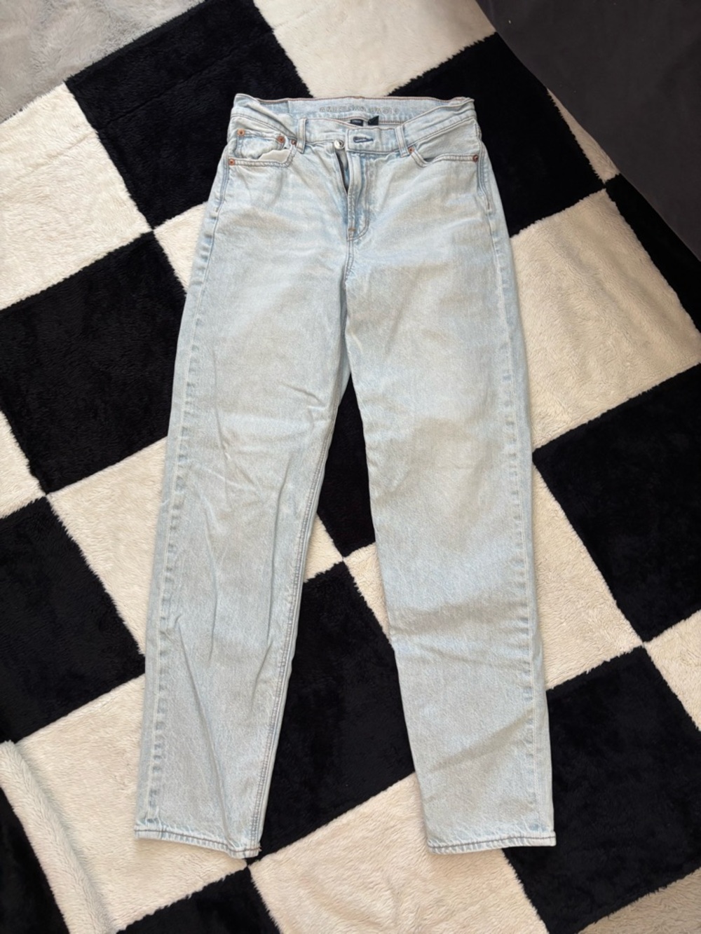 Light Wash highest rise baggy straight Jeans